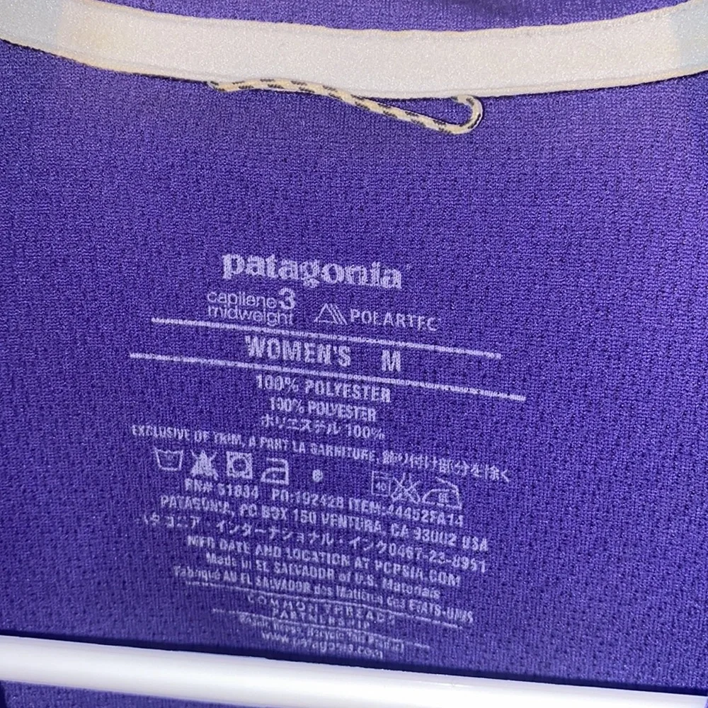 Patagonia Capilene 3 mid weight long sleeve top 1/3 zip - Picture 7 of 7